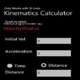 Download KinematicsCalc Cell Phone Software